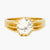 An impressive 18 Carat Yellow Gold 2.70ct Diamond Solitaire Gent's Ring on a white background for sale
