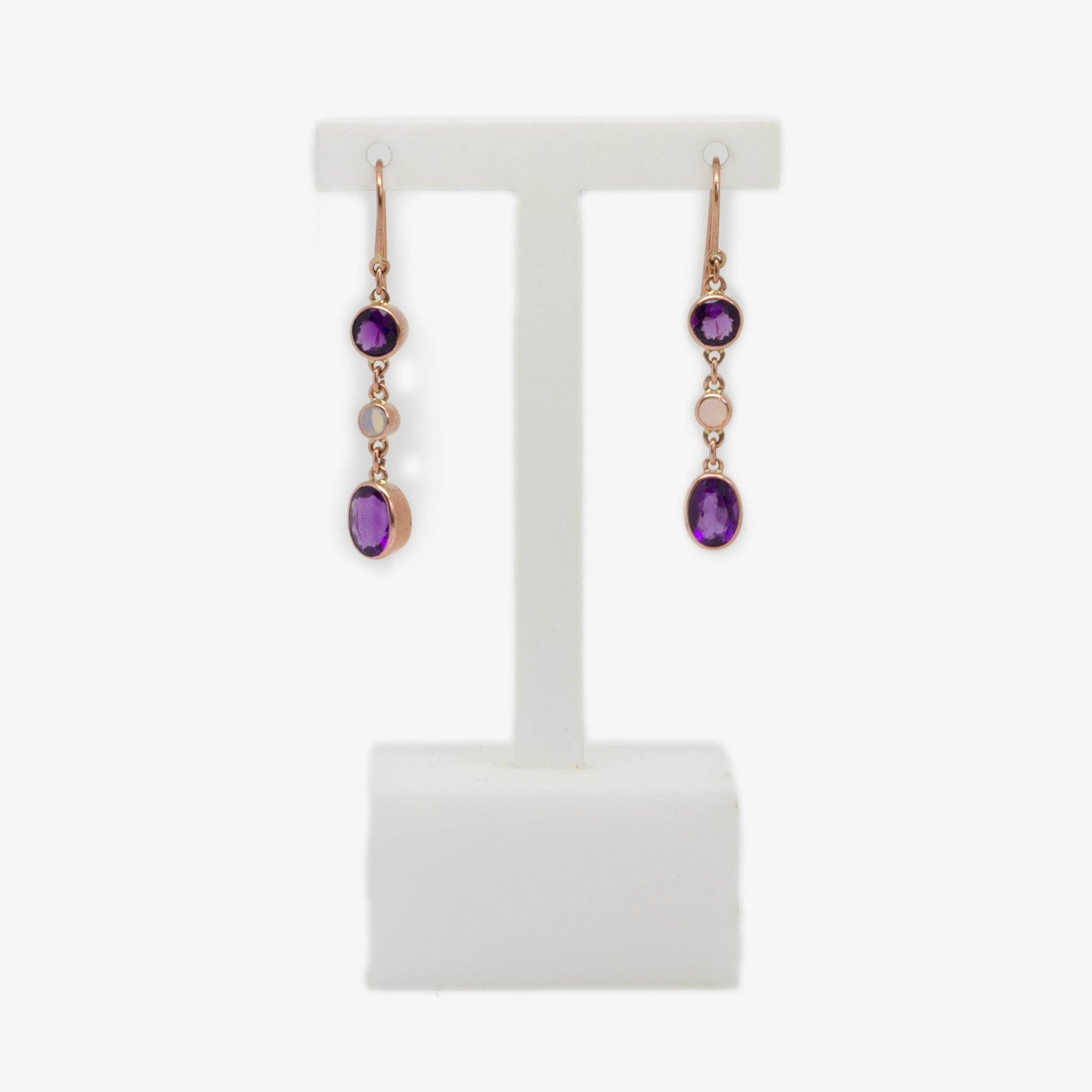 Mixed Stone Triple Drop Earrings - Jordans Jewellers