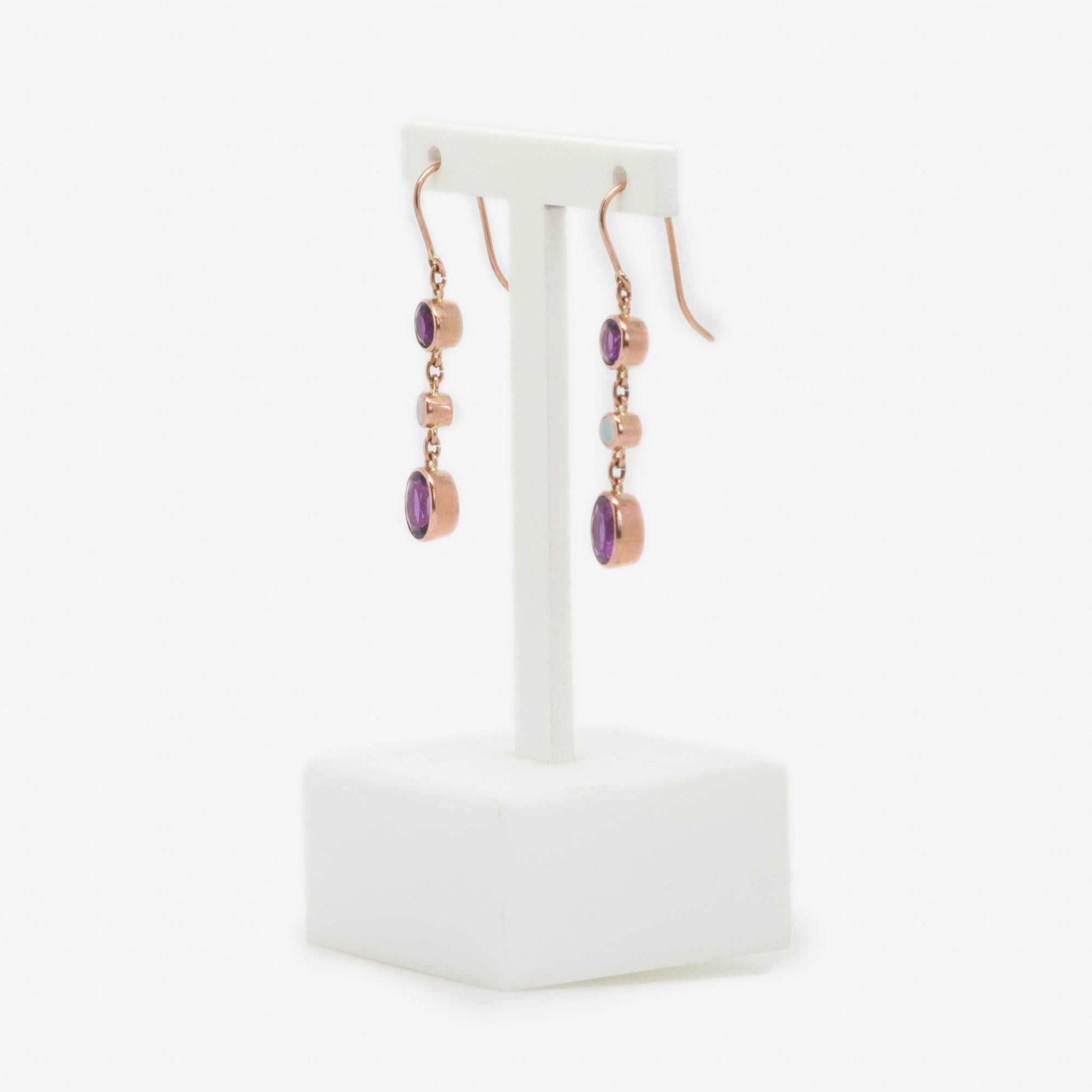 Mixed Stone Triple Drop Earrings - Jordans Jewellers
