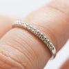 0.15 Carat Diamond Half Eternity Platinum Ring