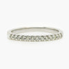 0.15 Carat Diamond Half Eternity Platinum Ring