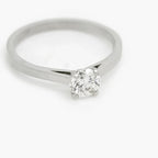 Platinum Solitaire 0.57ct Diamond Ring - Jordans Jewellers