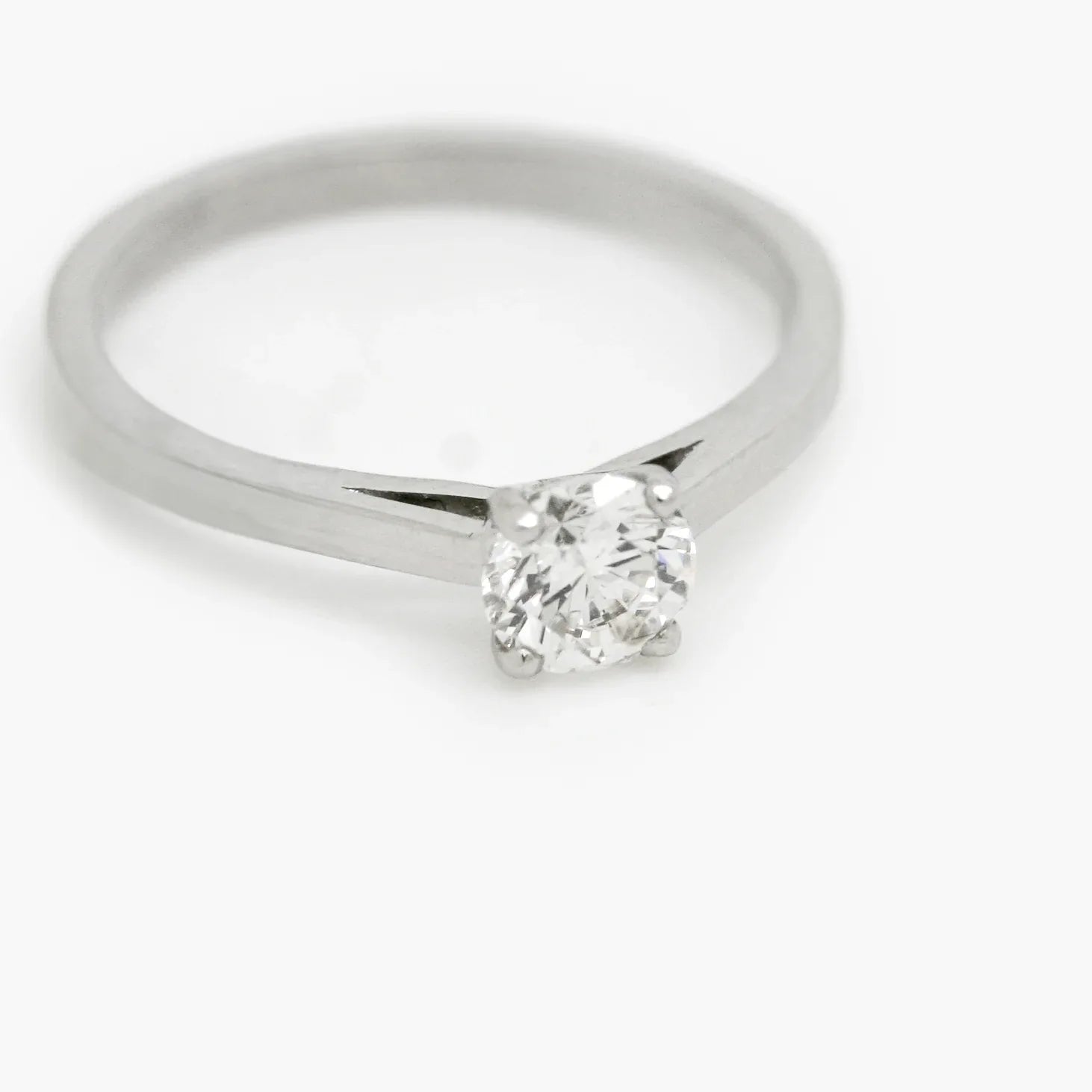 Platinum Solitaire 0.57ct Diamond Ring - Jordans Jewellers