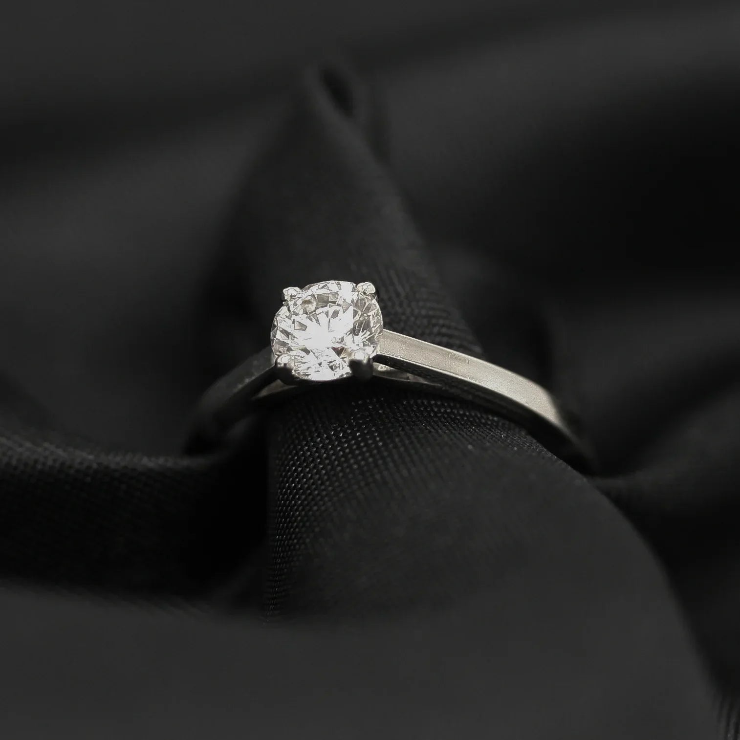 Platinum Solitaire 0.57ct Diamond Ring - Jordans Jewellers