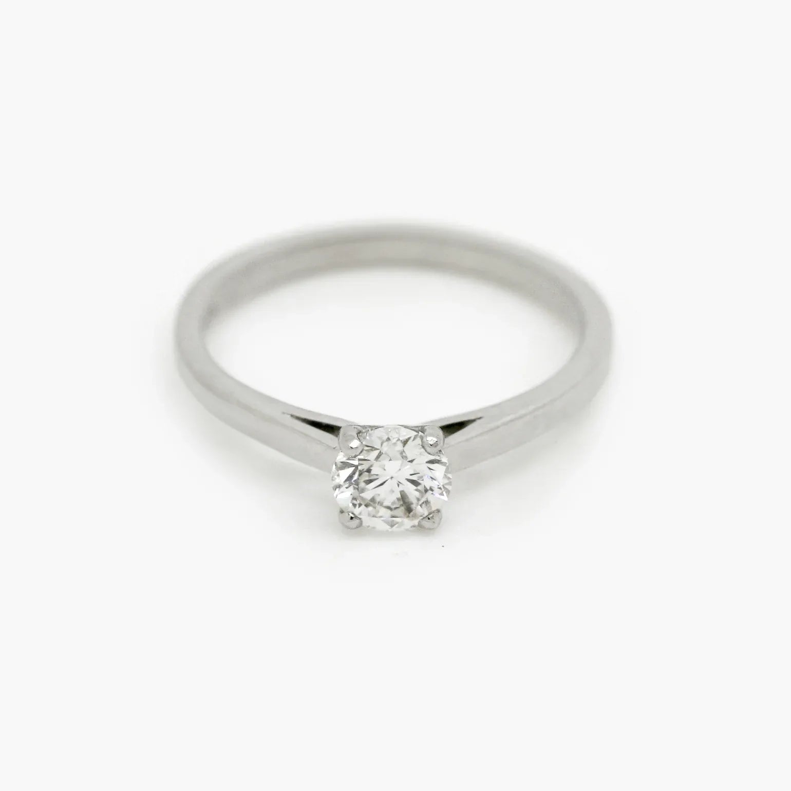 Platinum Solitaire 0.57ct Diamond Ring - Jordans Jewellers