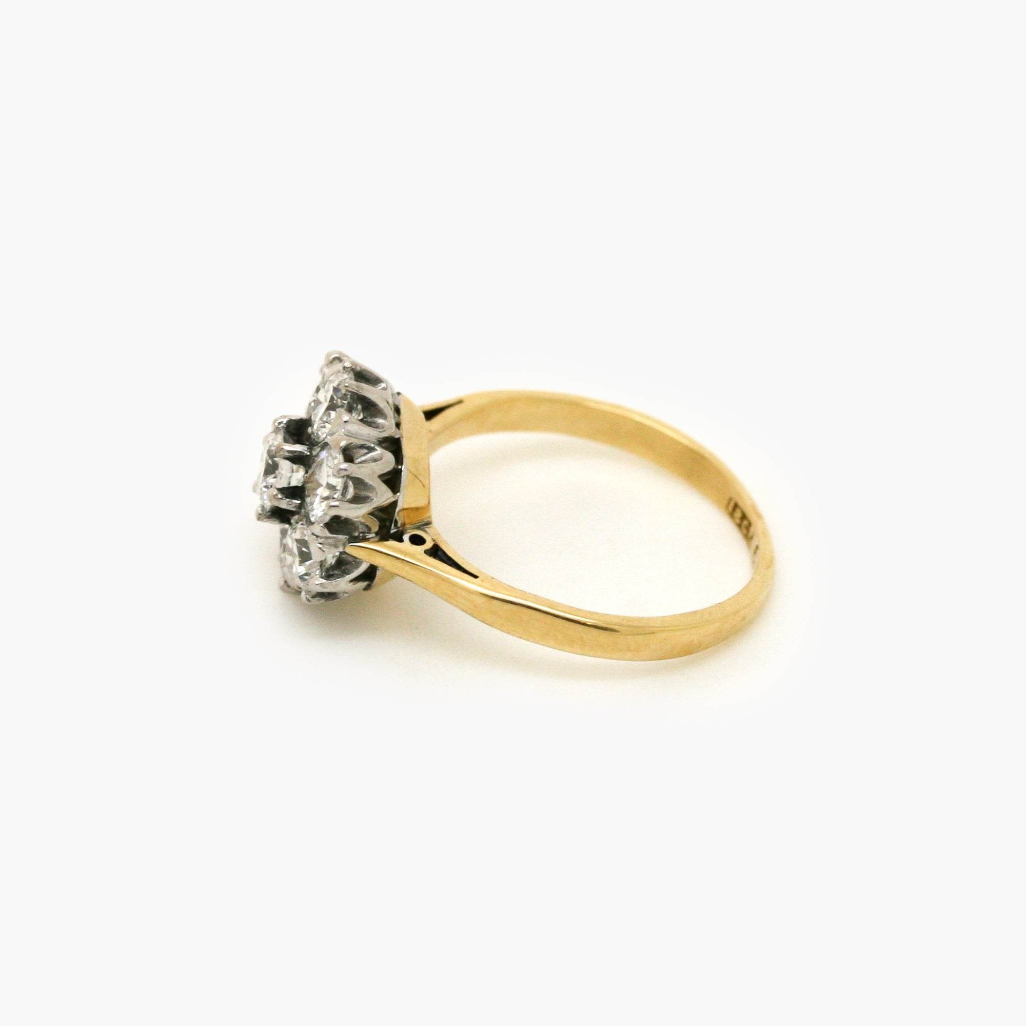 1.50ct Diamond Daisy Cluster Ring in 18ct Gold - Jordans Jewellers