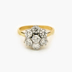 1.50ct Diamond Daisy Cluster Ring in 18ct Gold - Jordans Jewellers