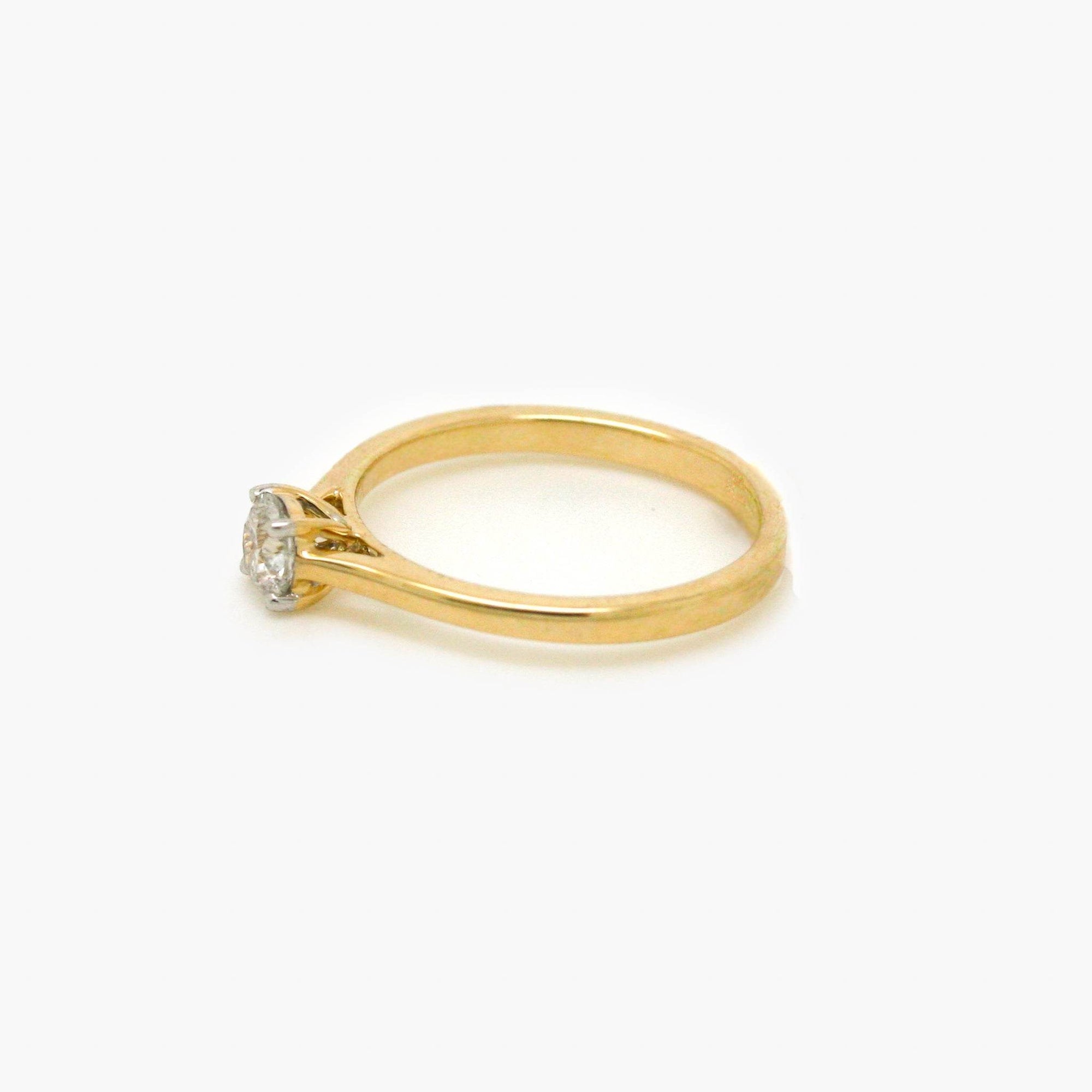 0.40ct Diamond Solitaire Ring in 9ct Yellow Gold - Jordans Jewellers