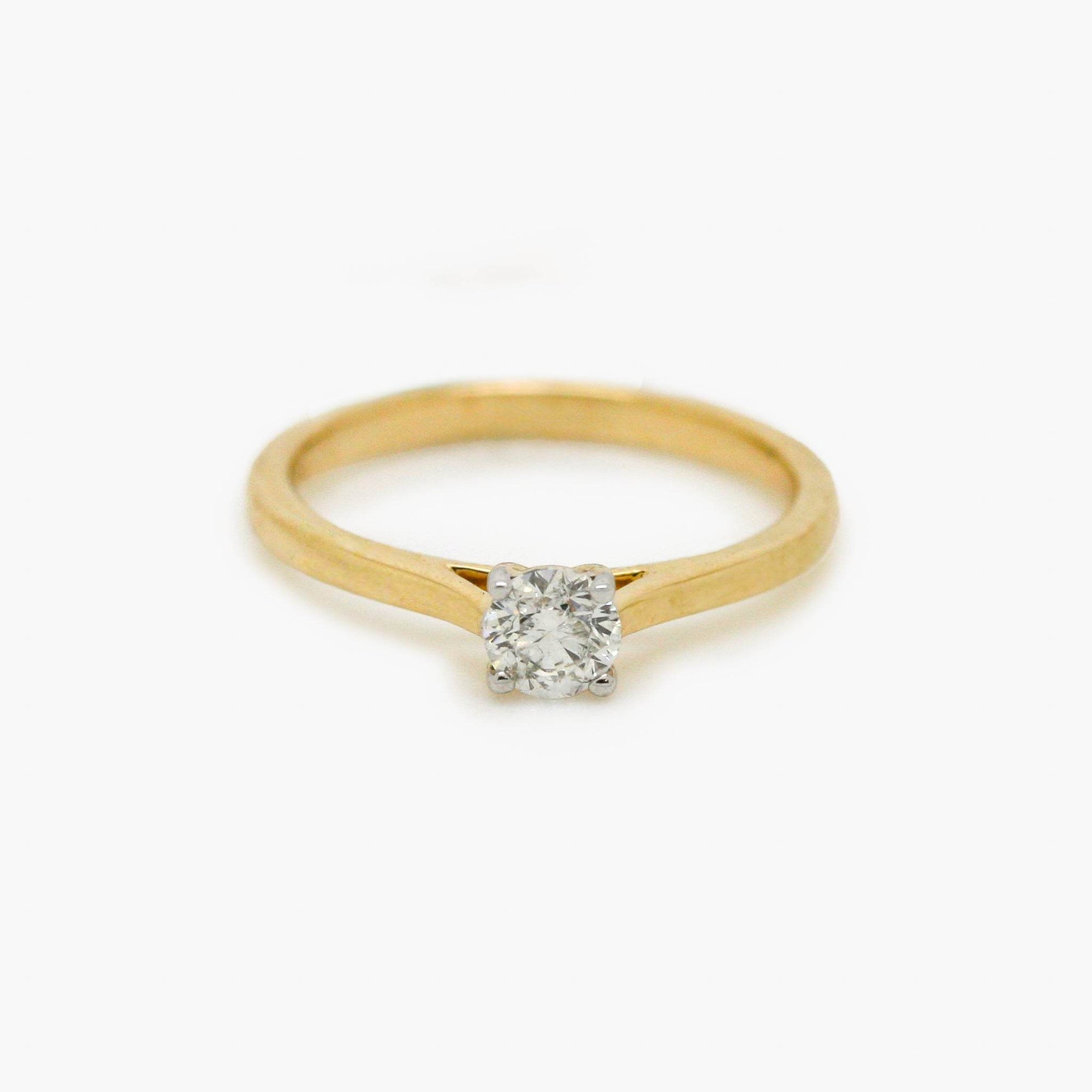 0.40ct Diamond Solitaire Ring in 9ct Yellow Gold - Jordans Jewellers