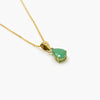 pear shape emerald necklace