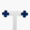 NEW Silver Lapis Stud Earrings