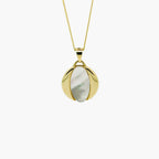 9ct Yellow Gold Necklace with Mother of Pearl Pendant - Jordans Jewellers