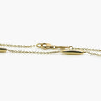 9ct Yellow Gold 3D Marquise Motif Necklace - Jordans Jewellers