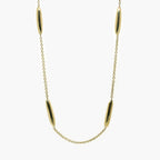 9ct Yellow Gold 3D Marquise Motif Necklace - Jordans Jewellers