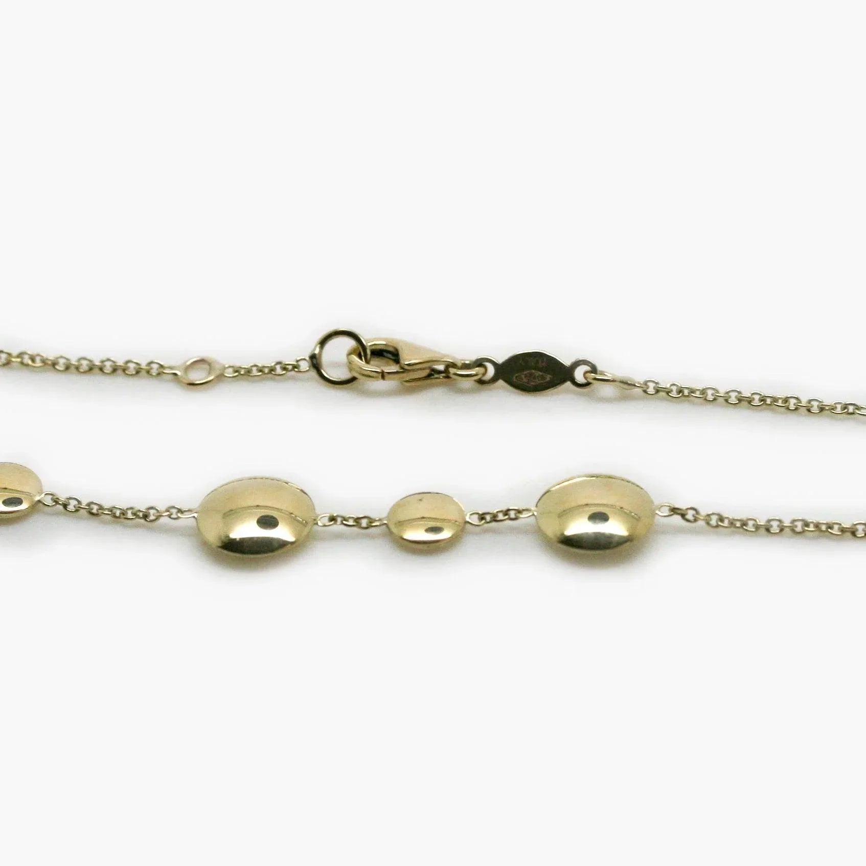 9ct Yellow Gold Flat Disc Link Bracelet - Jordans Jewellers