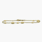 9ct Yellow Gold Flat Disc Link Bracelet - Jordans Jewellers