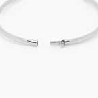 9ct White Gold Bangle - Jordans Jewellers