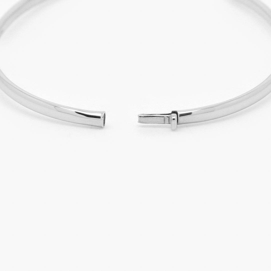 9ct White Gold Bangle - Jordans Jewellers