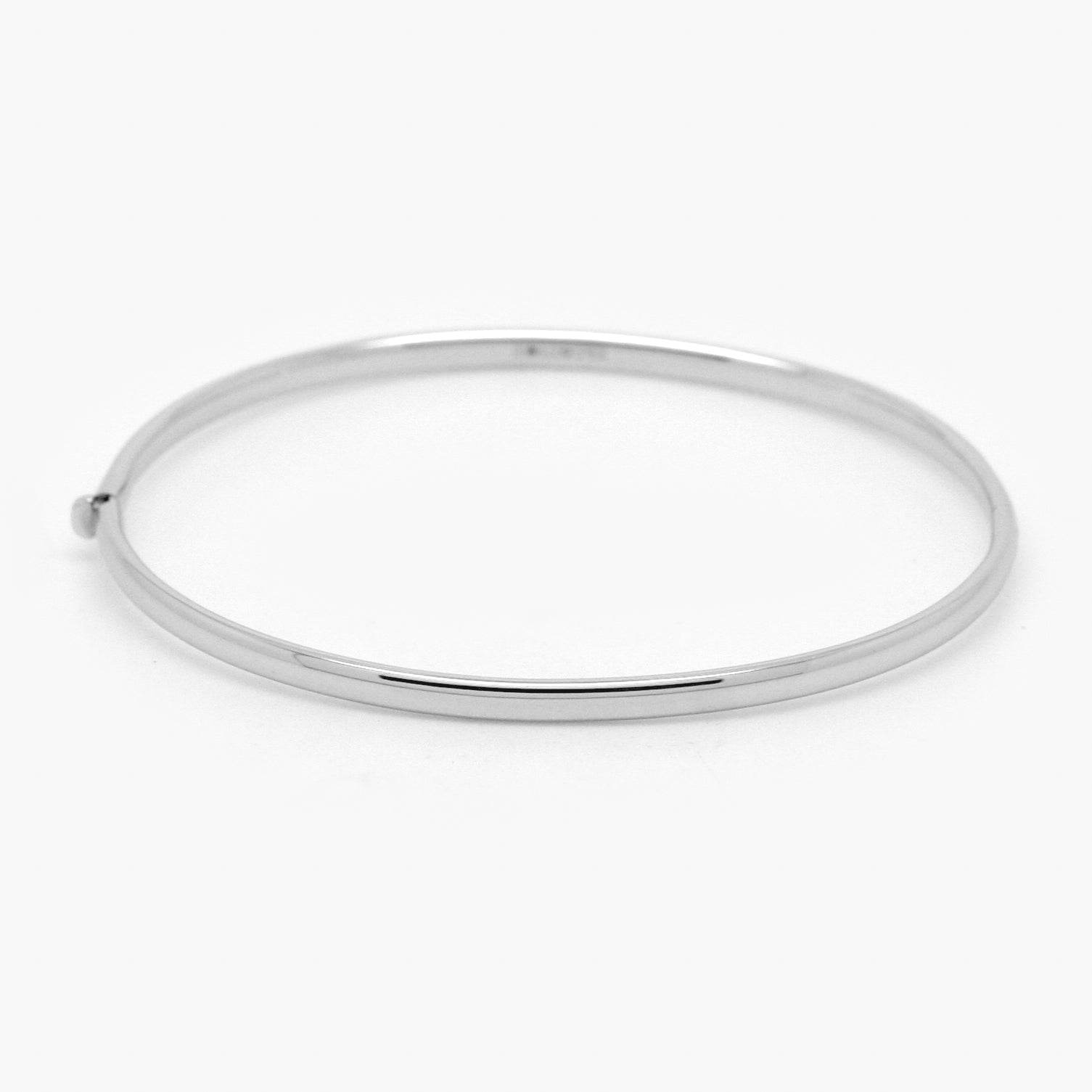 9ct White Gold Bangle - Jordans Jewellers