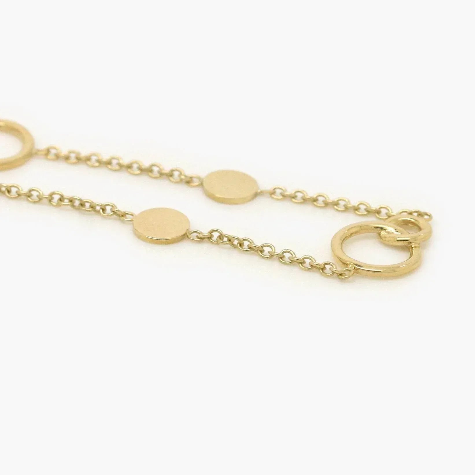 9ct Yellow Gold Circles Bracelet - Jordans Jewellers