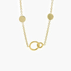 9ct Yellow Gold Circles Necklace - Jordans Jewellers