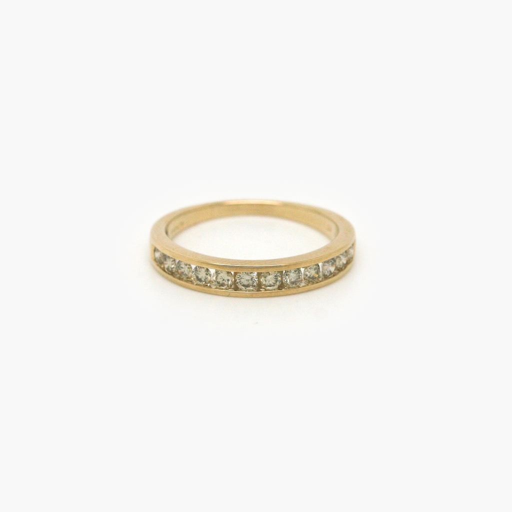 Channel Set Half Eternity 0.50ct Diamond Ring