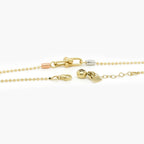 14ct White Rose & Yellow Gold Square & Oval Link Bracelet - Jordans Jewellers