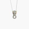 Silver Gold Plated CZ Panther Pendant Necklace