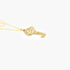 gold number 21 key pendant