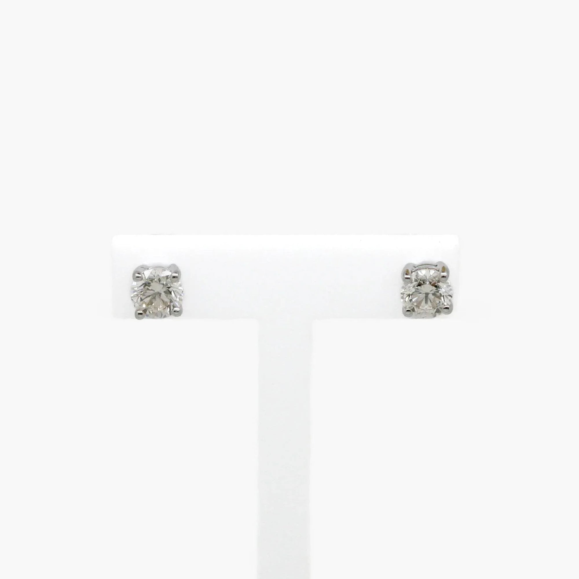 0.73ct Diamond Stud Earrings in 18ct White Gold - Jordans Jewellers