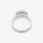 9ct Gold Diamond Three Stone Ring detail view