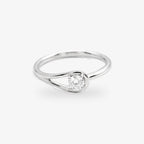 9ct Gold Diamond 0.20ct Solitaire Ring front view