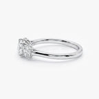 9ct White Gold 1.00ct Diamond Trilogy Ring