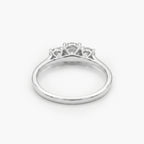 9ct White Gold 1.00ct Diamond Trilogy Ring