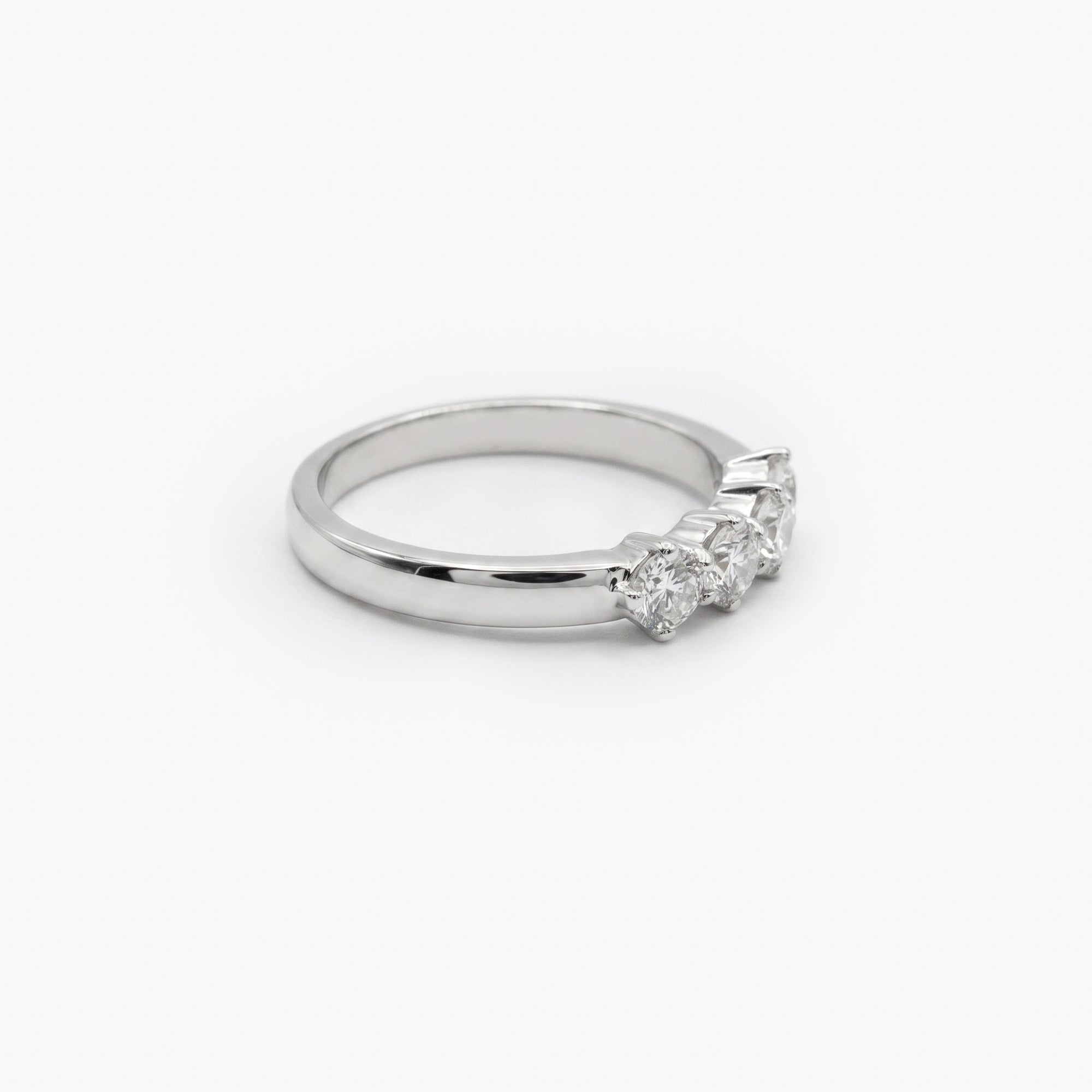 18ct White Gold 0.74ct Diamond Four-Stone Ring
