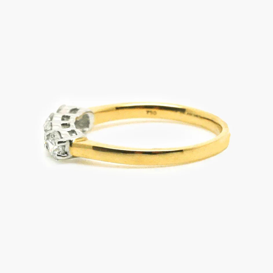 NEW 18 Carat Yellow Gold Four Stone Diamond Ring - Jordans Jewellers