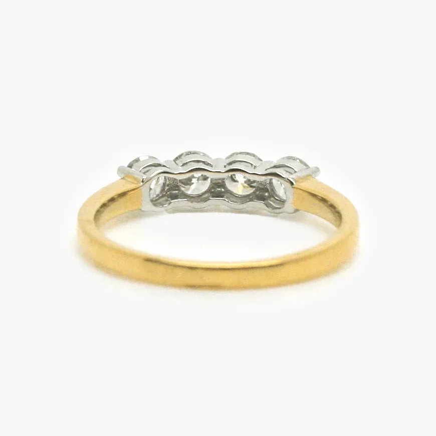 NEW 18 Carat Yellow Gold Four Stone Diamond Ring - Jordans Jewellers