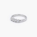 18ct White Gold 0.74ct Diamond Four-Stone Ring