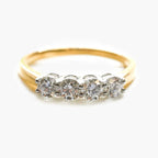 NEW 18 Carat Yellow Gold Four Stone Diamond Ring - Jordans Jewellers