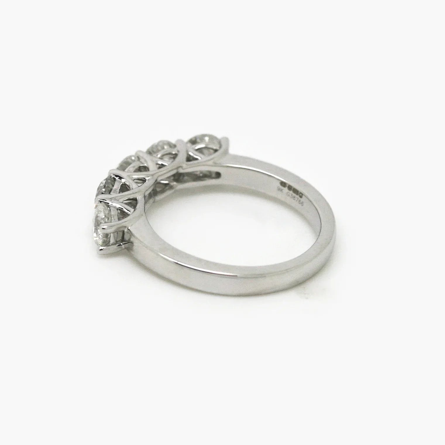 9ct White Gold 5-Stone Diamond Half Eternity Ring - Jordans Jewellers