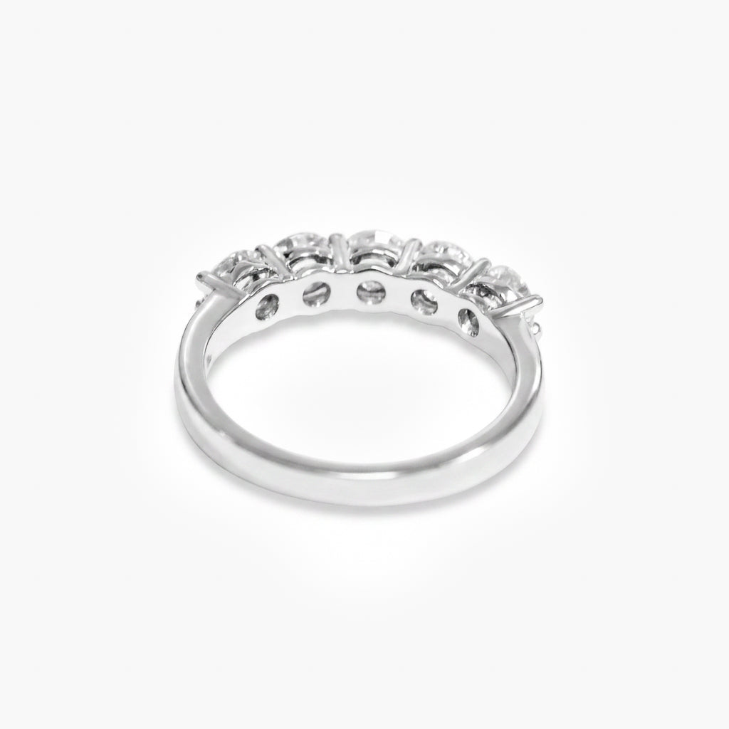 9ct White Gold 5-Stone Diamond Ring