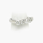 9ct White Gold 5-Stone Diamond Half Eternity Ring - Jordans Jewellers