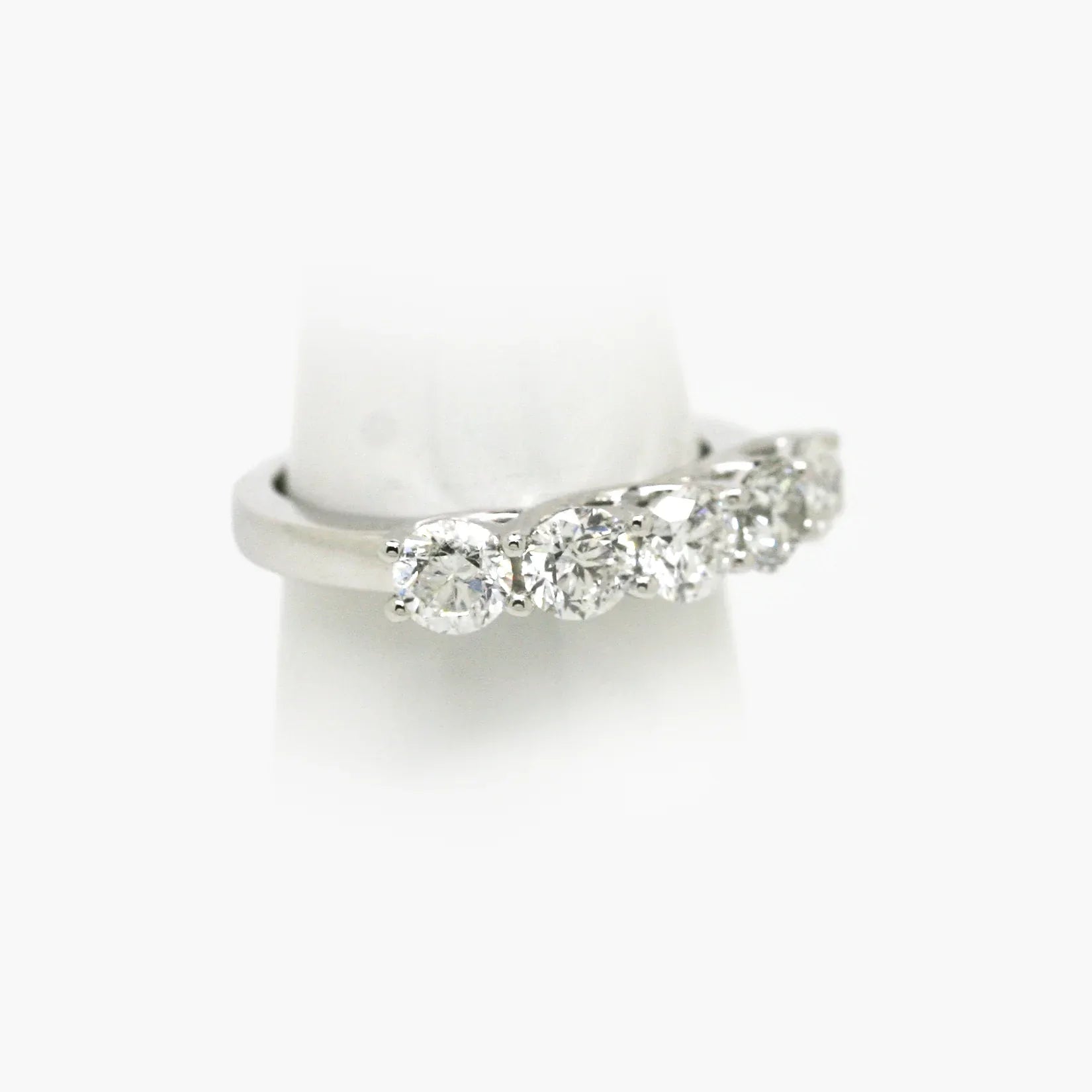 9ct White Gold 5-Stone Diamond Half Eternity Ring - Jordans Jewellers