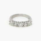9ct White Gold 5-Stone Diamond Half Eternity Ring - Jordans Jewellers