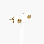 Rubover Set Diamond Stud Earrings in 9ct Yellow Gold - Jordans Jewellers