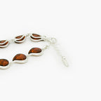 Silver Amber Tear Drop Bracelet - Jordans Jewellers