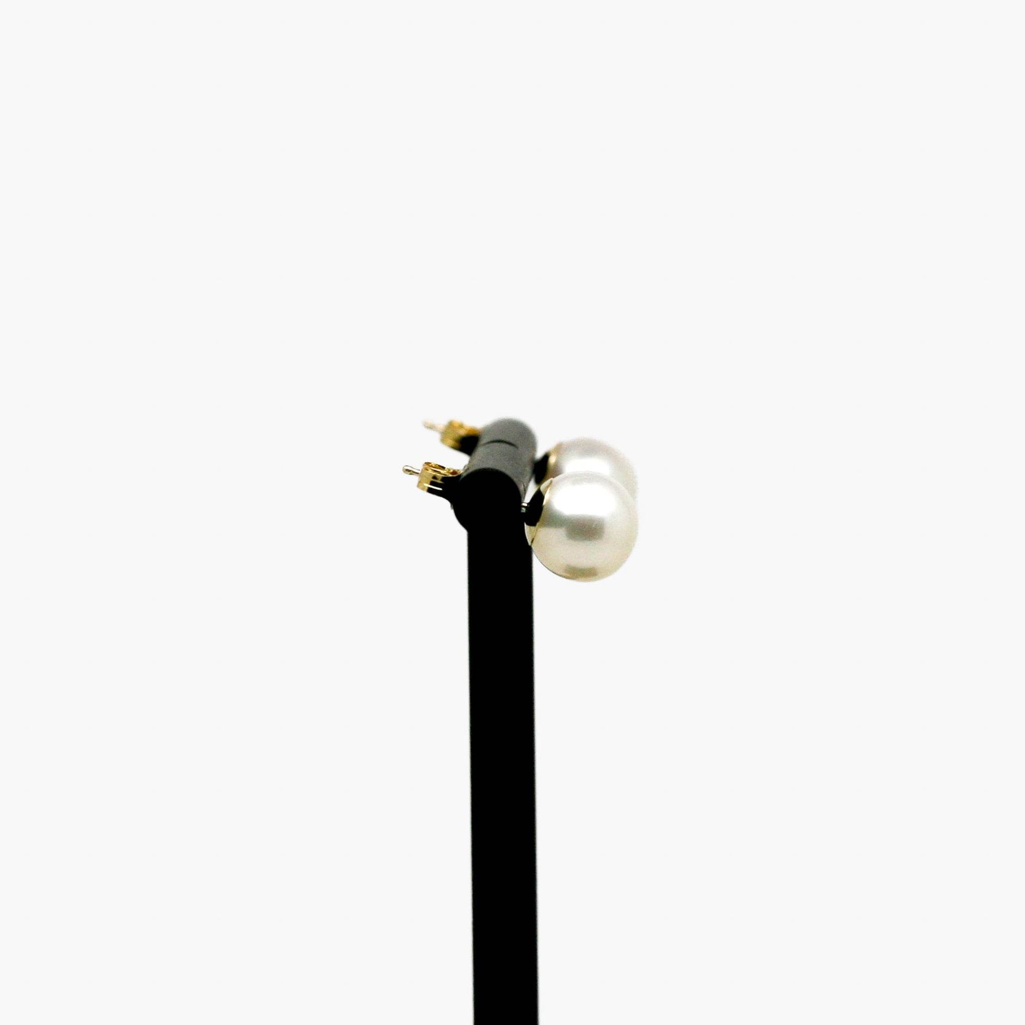 8-8.5mm Rondelle Freshwater Pearl Studs - Jordans Jewellers