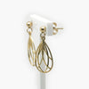 9 Carat Gold Decorative Teardrop Earrings