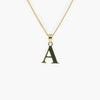 9 Carat Gold "A" Pendant Necklace