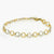 9ct Gold Bi-Colour Circles Bracelet